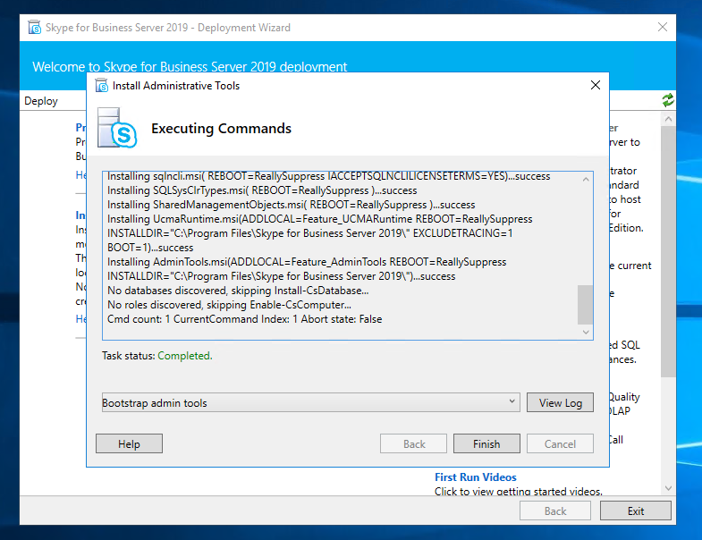Command Execution Completed